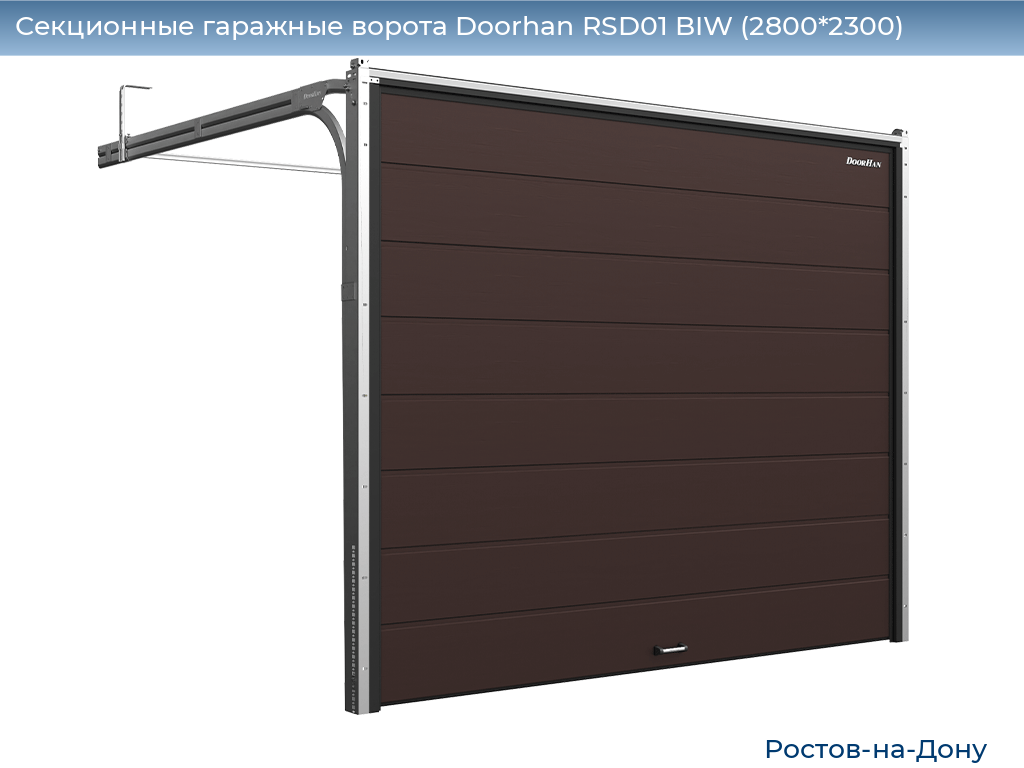 Секционные гаражные ворота Doorhan RSD01 BIW (2800*2300), rostov-na-donu.doorhan.ru