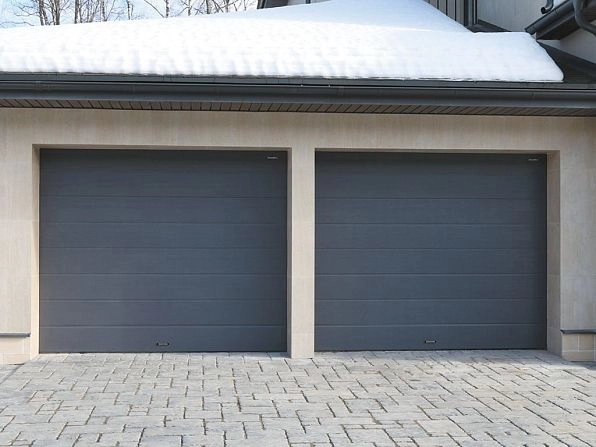 Cекционные ворота 2700х2550 мм антрацитовые DoorHan RSD02, volgodonsk.doorhan.ru